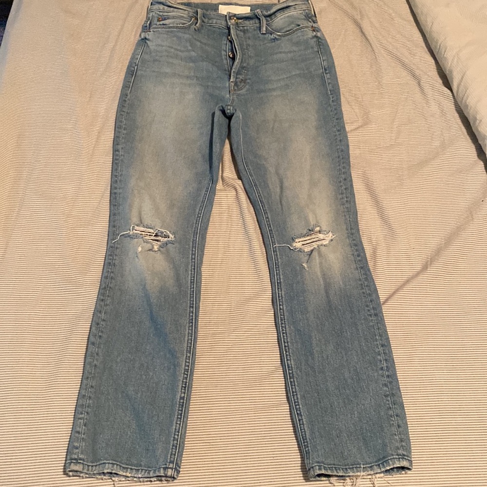 Mother Superior Denim Button Fly Dazzler Ankle